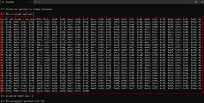Shellcode 加密器和混淆器工具