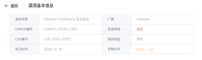 Atlassian Confluence 远程代码执行漏洞(CVE-2023-22527)